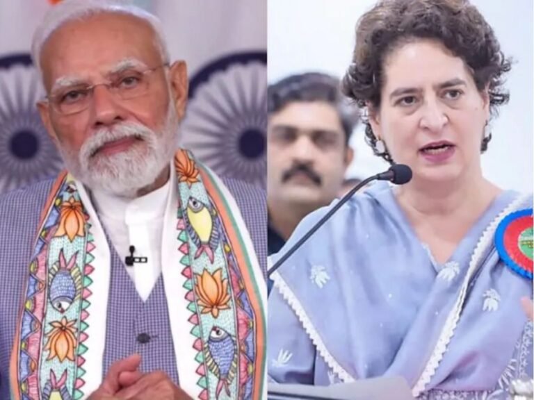 PM Modi and Priyanka Gandhi Bihar