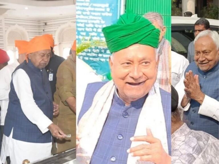 CM Nitish Kumar visits temple