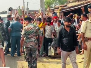 विजय कुमार सिन्हा के खिलाफ नारेबाजी