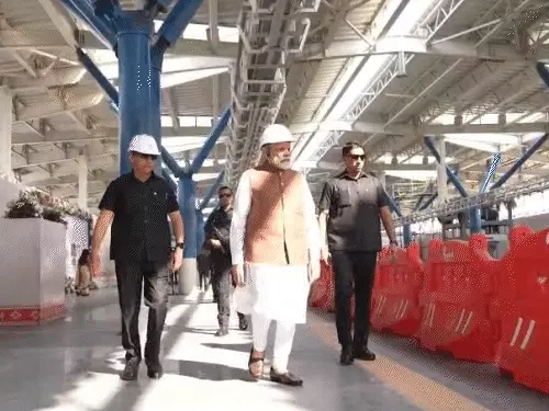 pm-modi-visits-bullet-train-project-surat-track-machine-inspection
