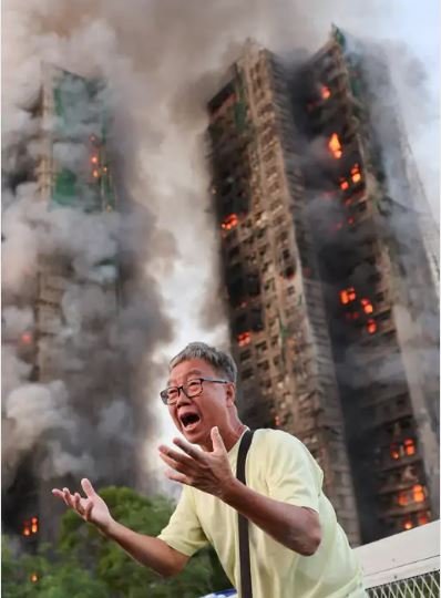 fire broke out in Hong Kong 