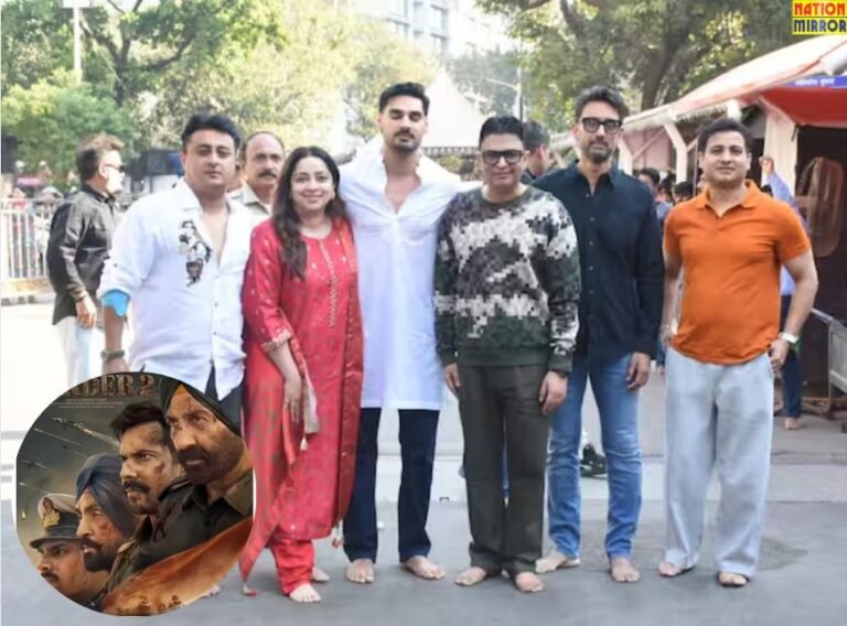 Border 2 Teaser Launch Day Team Visits Siddhivinayak Temple