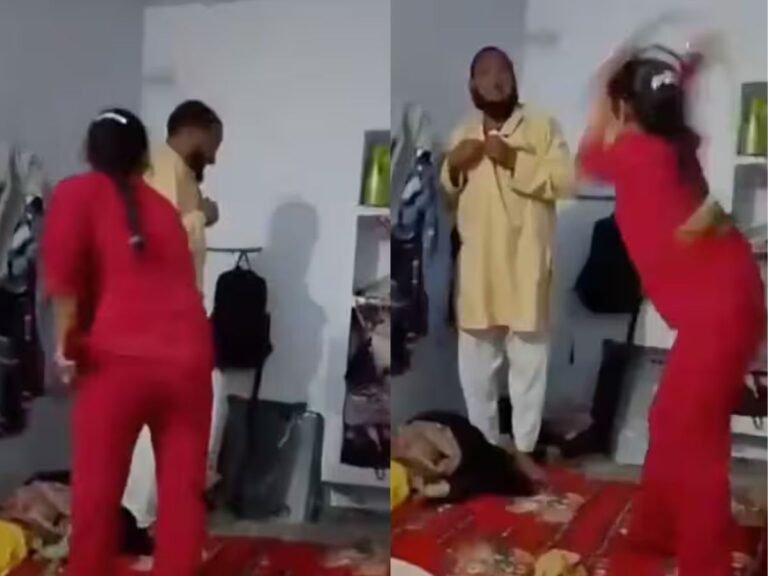 Woman beats Maulana Amethi