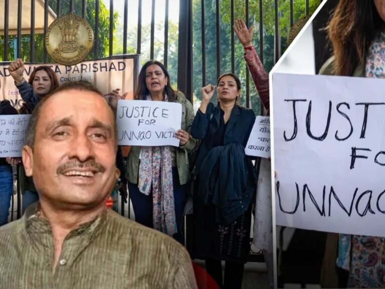 Unnav Rape Sengar bail protest