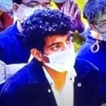 Palash Muchal meeting Premananda Maharaj as Smriti Mandhana wedding gets postponed.