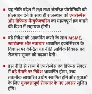 एयरोस्पेस एंड डिफेंस पॉलिसी 2025