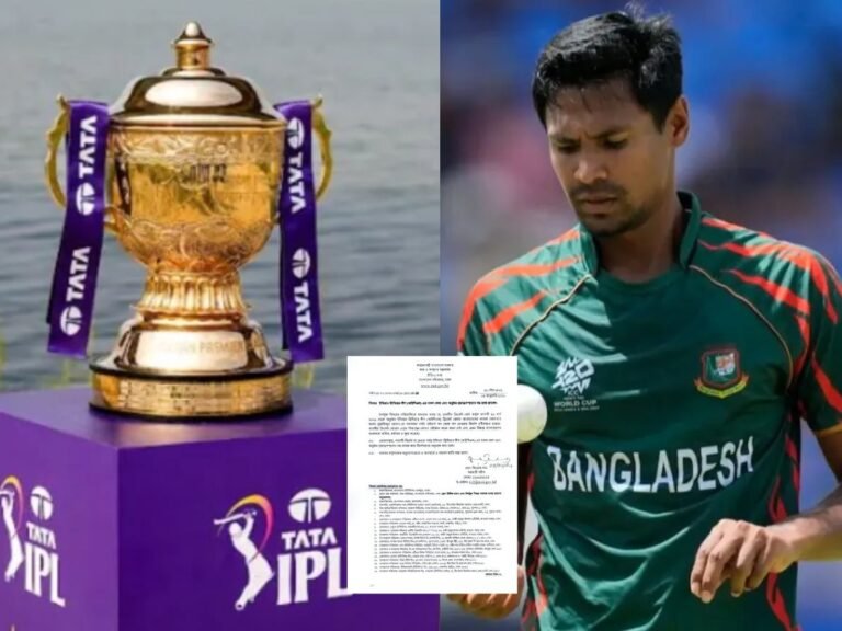 मुस्ताफिजुर रहमान KKR Bangladesh Bans IPL Broadcast: बांग्लादेश में IPL मैच के प्रसारण पर लगा बैन!