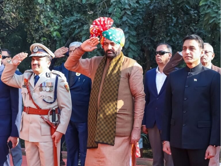 Chief Minister Nayab Singh Saini on Republic Day फ़हराया ध्‍वज