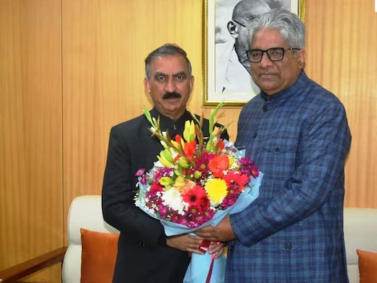 Chief Minister Thakur Sukhwinder Singh Sukhu