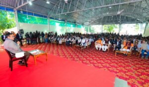 मुख्यमंत्री भजनलाल शर्मा सांगानेर स्थित कैंप कार्यालय में आयोजित एक कार्यक्रम में शामिल