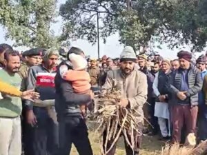 1 साल के बेटे ने दी शहीद पिता को दी मुखाग्नि