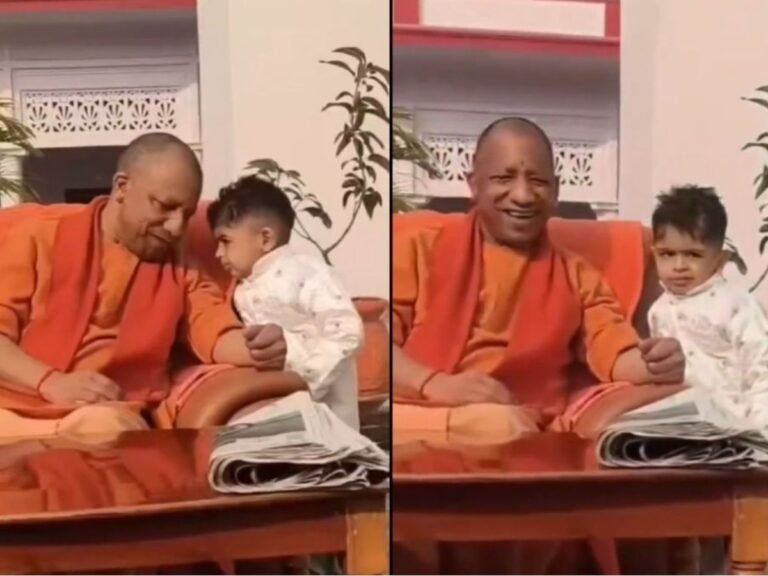 CM Yogi child chips viral video