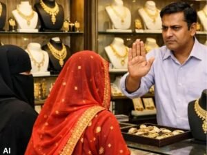 गहने चाहिए तो नो बुर्का, नो घूंघट