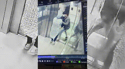 Chain snatching in AIIMS lift