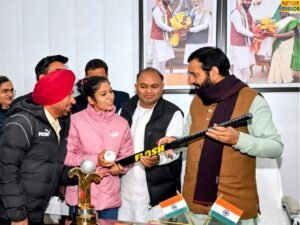 हॉकी खिलाड़ी नवनीत कौर से की मुलाकात