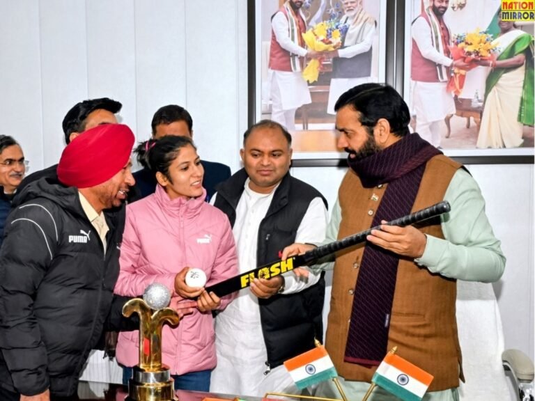 हॉकी खिलाड़ी नवनीत कौर से की मुलाकात