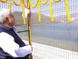 मोतनाजे डैम पहुंचकर चल रहे कामों का जायजा लिया