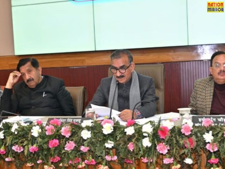 Chief Minister Sukhwinder Singh Sukhu