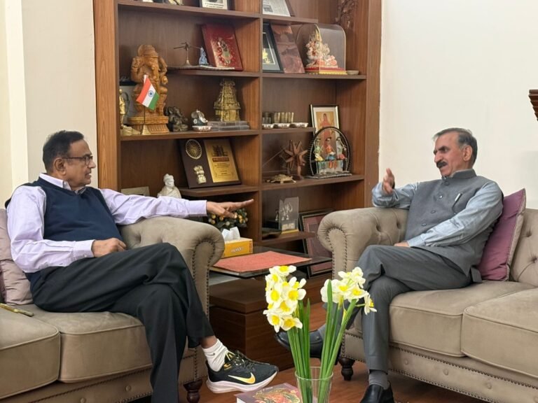 CM Sukhu Chidambaram Meeting