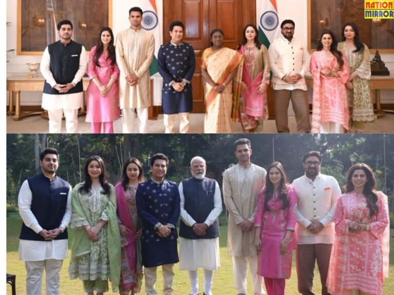 Sachin Tendulkar Meets Rashtrapati and PM Modi