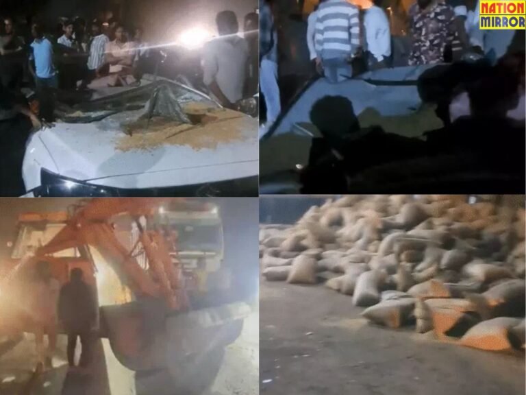 Raipur Accident News: धान से भरा ट्रक कार पर पलटा, 3 की मौत!