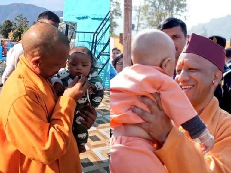 CM Yogi with Children