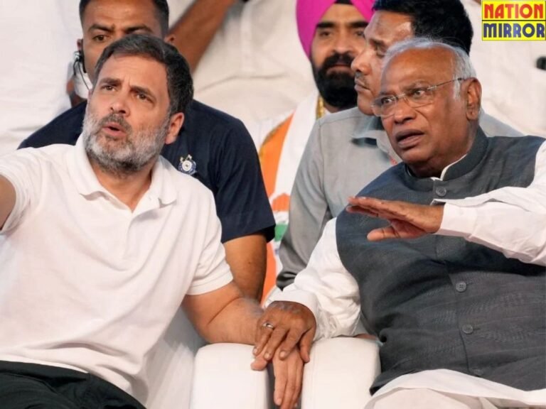 नेता राहुल गांधी और अध्यक्ष मल्लिकार्जुन खरगे