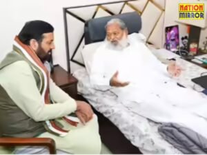 मुख्यमंत्री नायब सिंह सैनी ने की मंत्री अनिल विज से मुलाकात