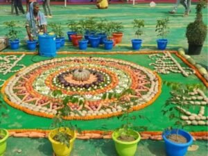 सब्जियों से सजावट