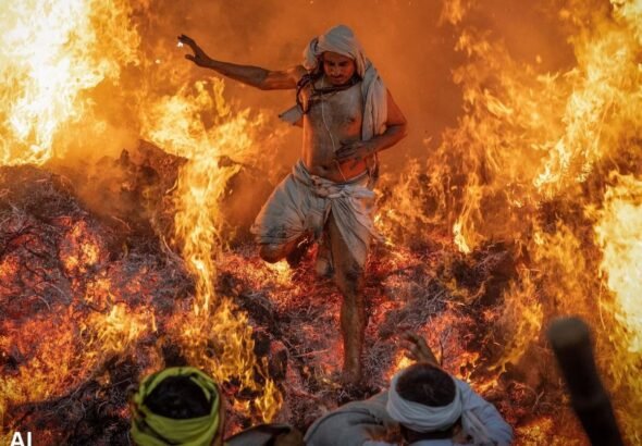 Mathura Holika Dahan Panda