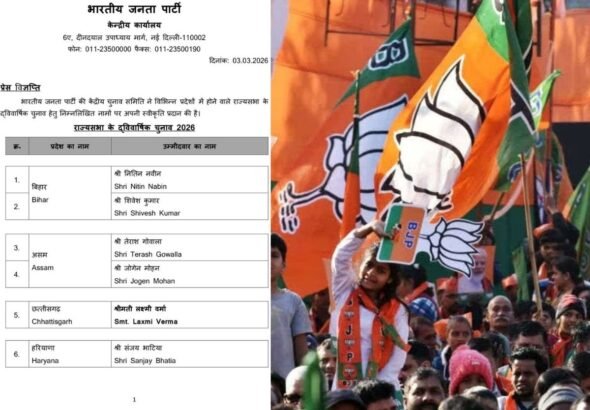 BJP Rajya Sabha candidates