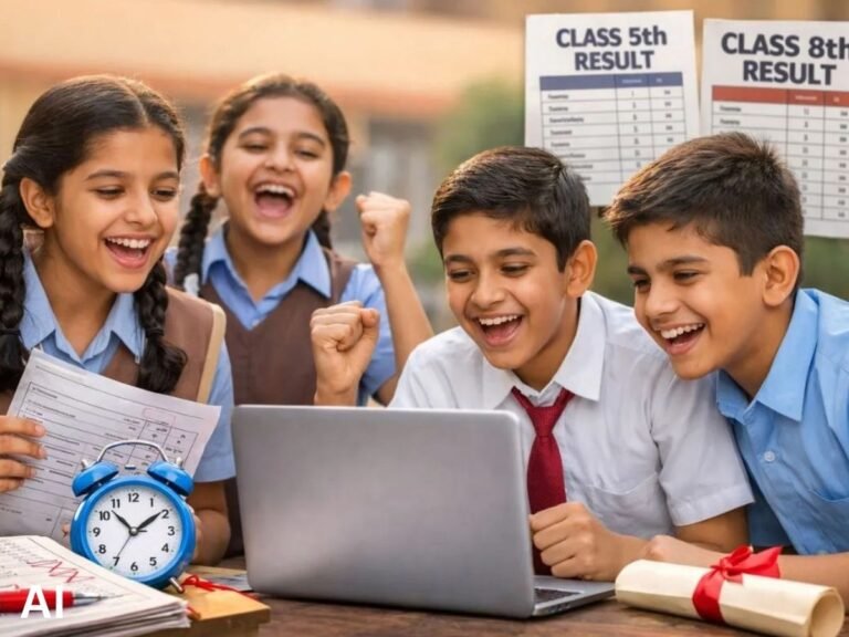  MP Board 5th 8th Result