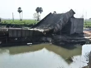 भरभराकर गिरा पुल