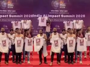 AI समिट में हंगामा