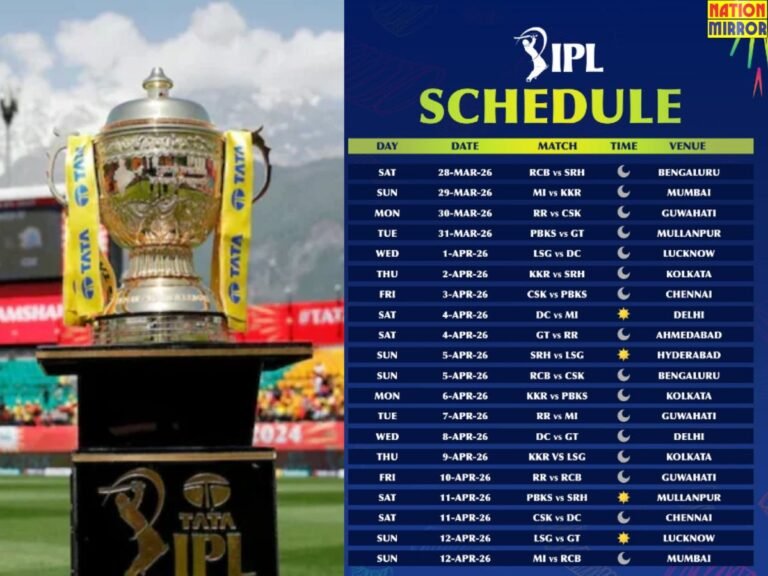 IPL 2026 Match Schedule