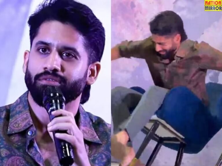 Naga Chaitanya Falls Off Chair