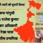 BJP Bengal Candidate list