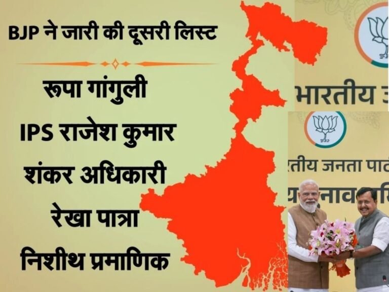 BJP Bengal Candidate list