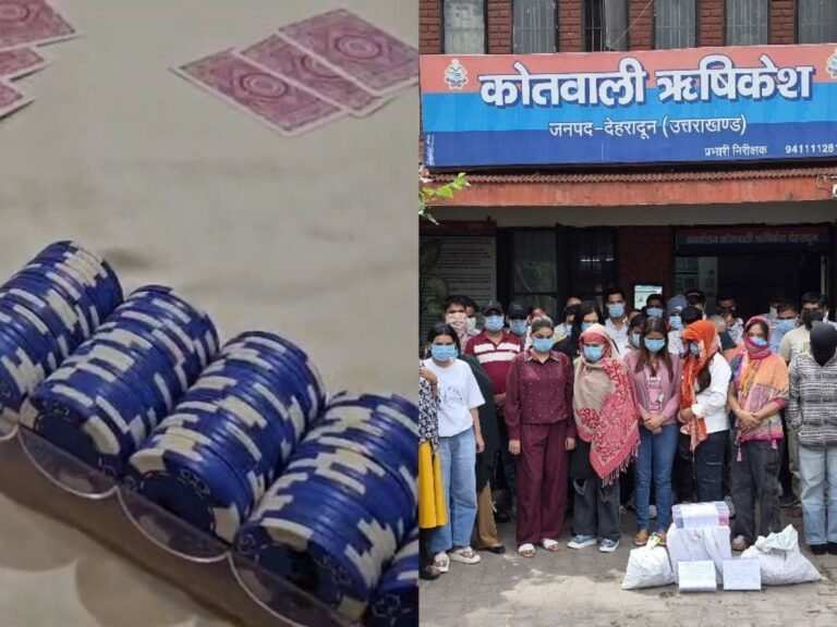 Illegal casino raid Rishikesh