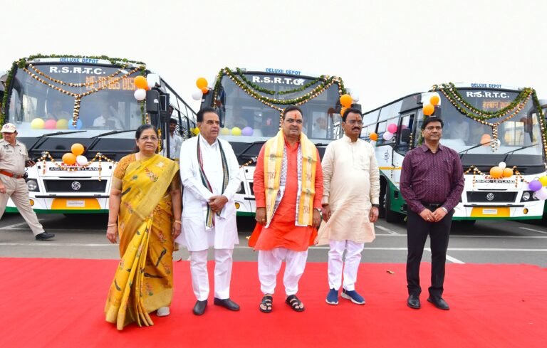 Rajasthan Diwas Roadways Bus