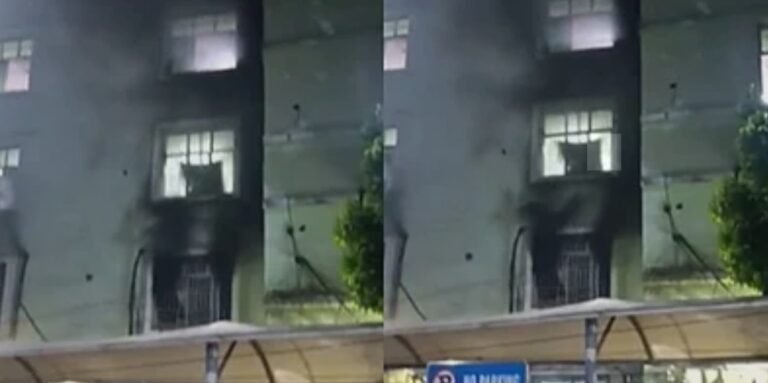 अस्पताल में आग