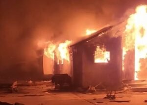 आग से अस्पताल तबाह