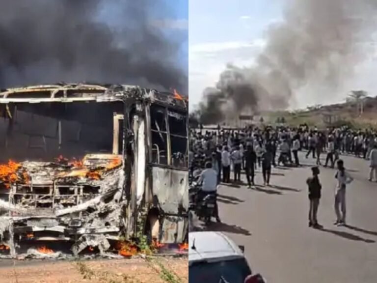 Jodhpur road accident bus fire