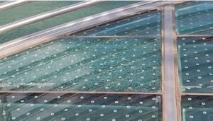 बजरंग सेतु पर कांच में आई दरारें