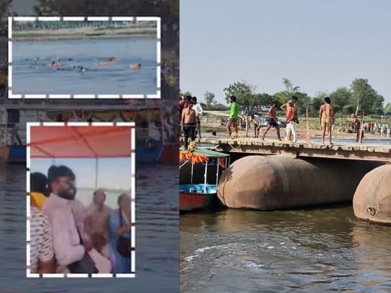 Vrindavan boat accident video