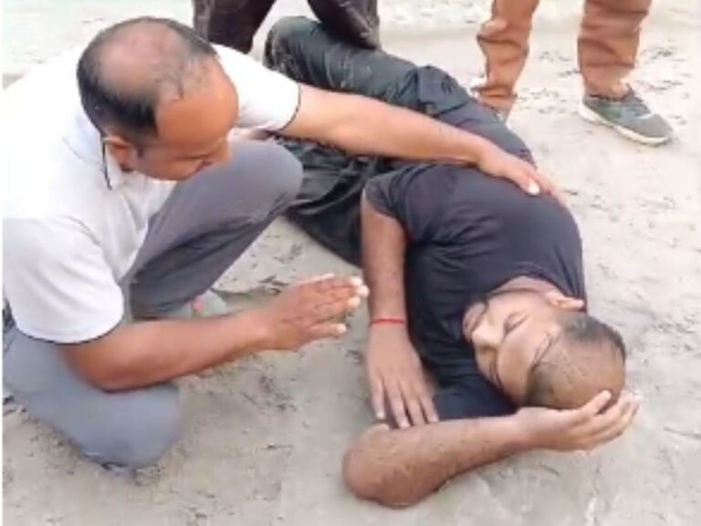 मुनिकीरेती में प्रसिद्ध नीम बीच तपोवन में एक बड़ा हादसा टला