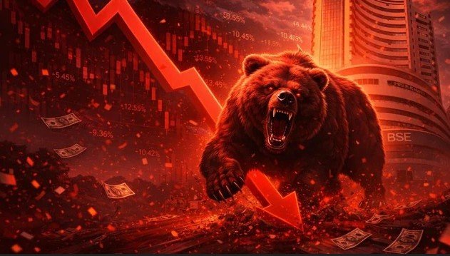 शेयर मार्केट में गिरावट